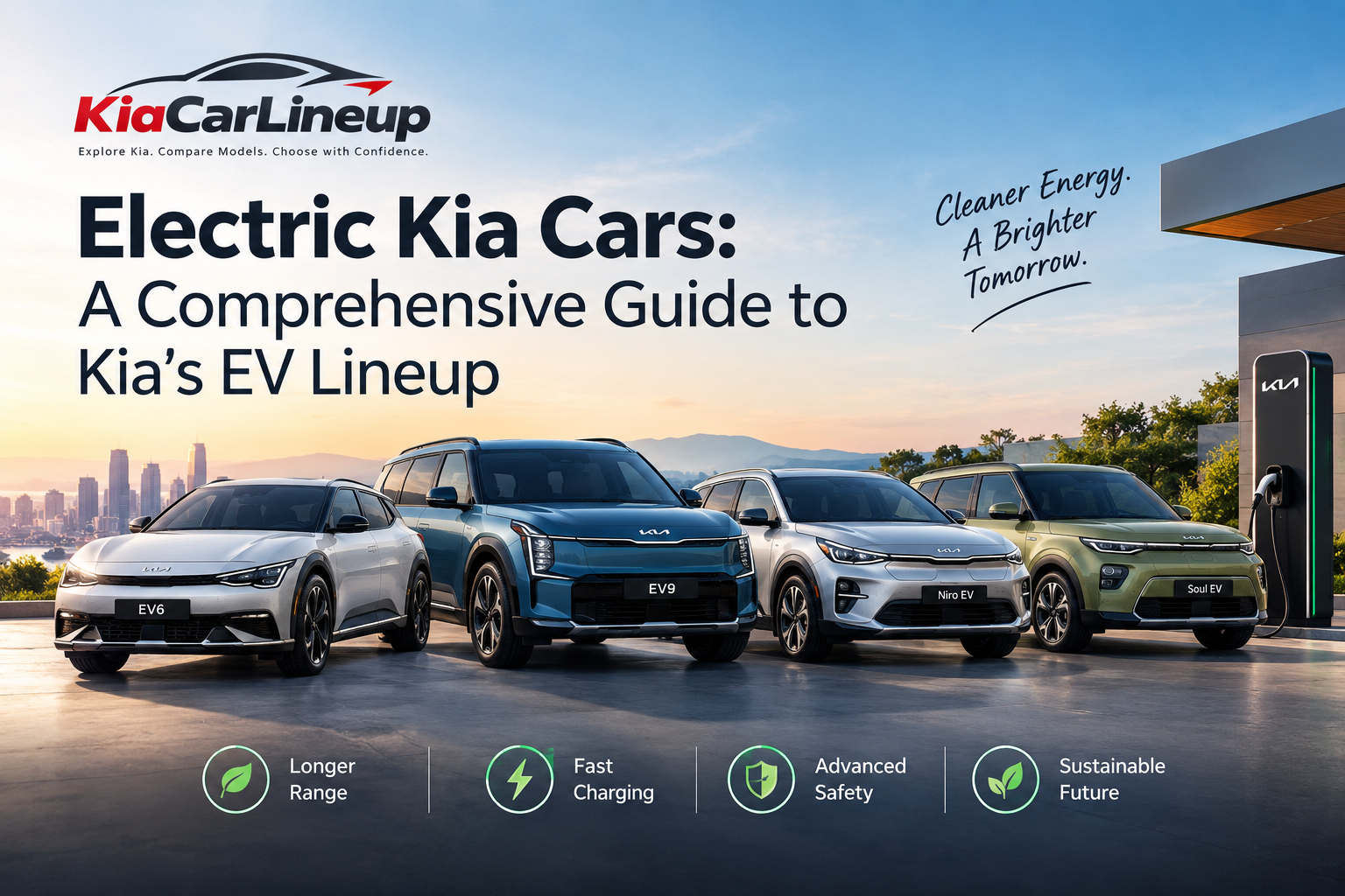 Electric Kia cars EV6 EV9 and electric vehicle lineup guide